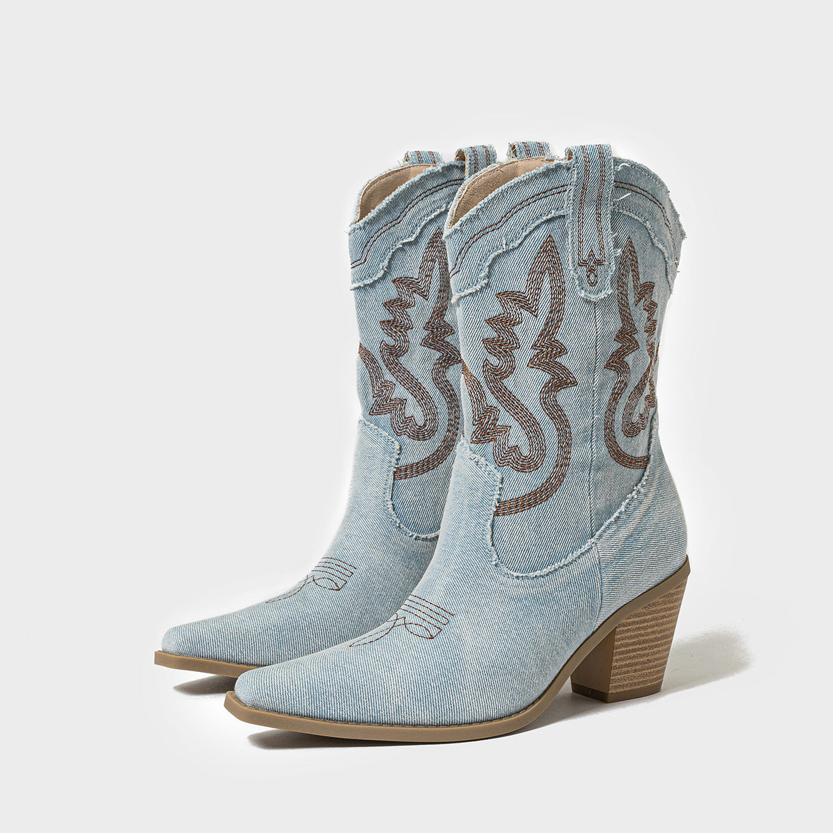 Cowboy boots denim
