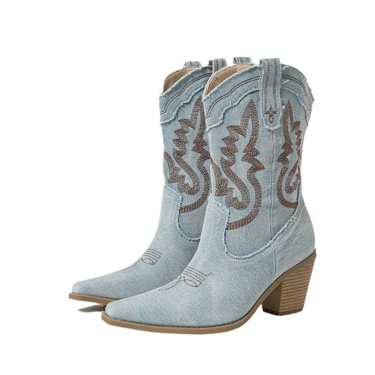 Cowboy boots denim